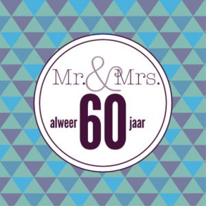 Tekst kaartje 60 jarig huwelijk